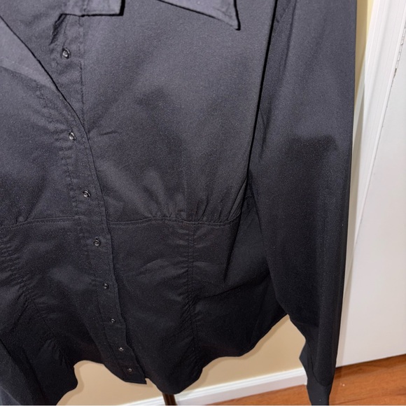 New York & Company Black Button Down Shirt - Picture 5 of 7